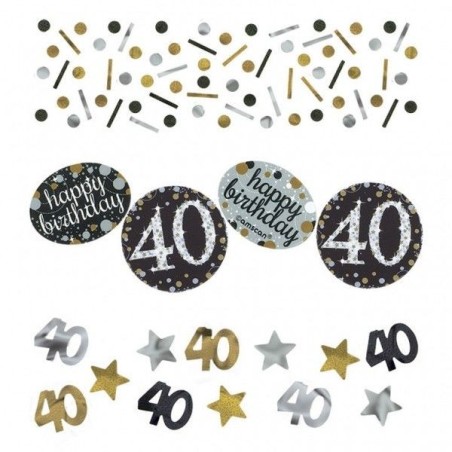 confeti 40 cumpleanos celebracion oro n 360186 5020570339985