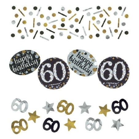 confeti 60 cumpleanos celebracion oro 34 gr 360188 5020570339985