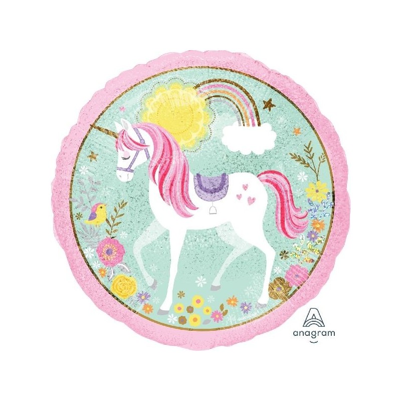 Globo unicornio 45 cm para helio o aire