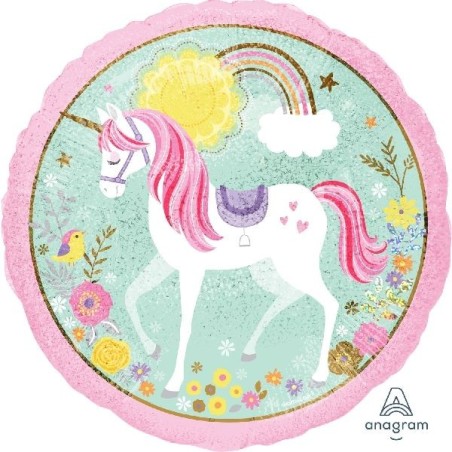 globo unicornio 45 cm para helio o aire 3685201 8003558006335