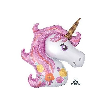 globo unicornio magico 83 cm foil aire o helio 3727301 8003558006335