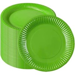 platos verde lima 6 uds 23 cm carton 405417 8003558006335