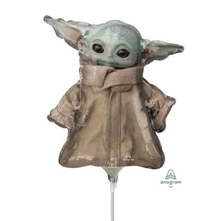 globo baby yoda 35 cm con palito 4222702 8434077040591