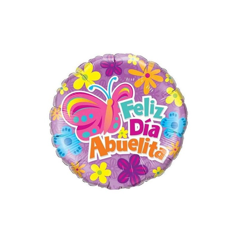 Globo feliz dia abuelita abuela 45 cm