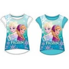 camiseta frozen 6 anos azul barata 4356 AZNE 8434077040591