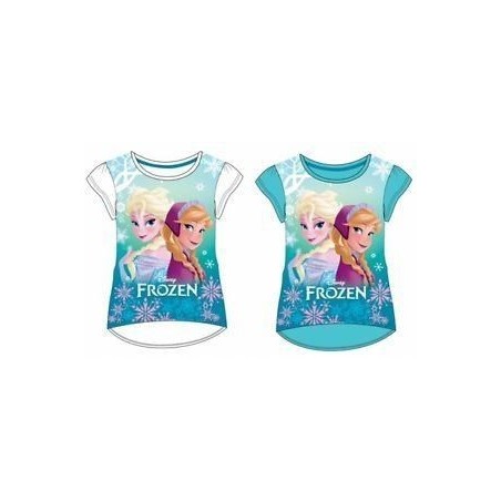 camiseta frozen 6 anos azul barata 4356 AZNE 8434077040591