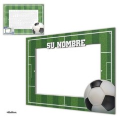 marco para fotos futbol 80x60 cm fotocall 43620 8434077040591