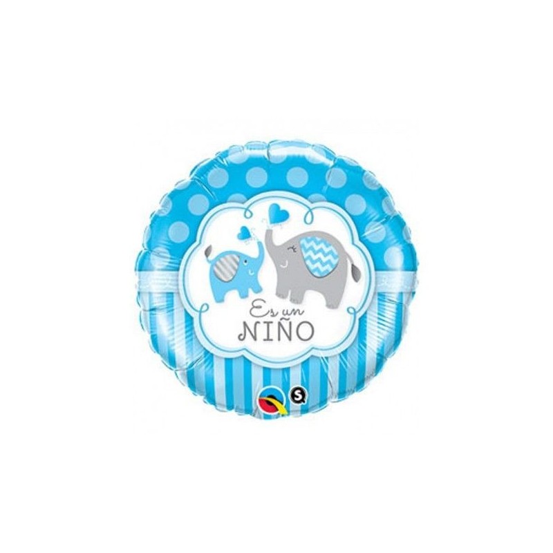 Globo baby Shower es un niño elefante 45 cm