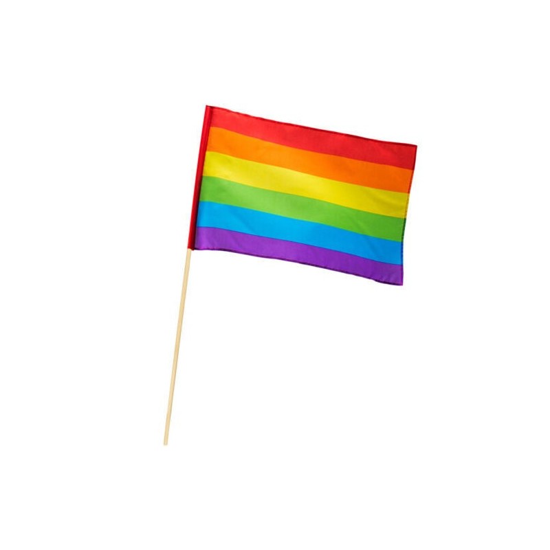 Banderin arcoiris orgullo 76 cm 30x45 cm