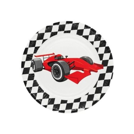 platos carrera coches f1 8 uds de 23 cm 44777 8434077040591