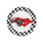 Platos carrera coches F1 8 uds  de 23 cm