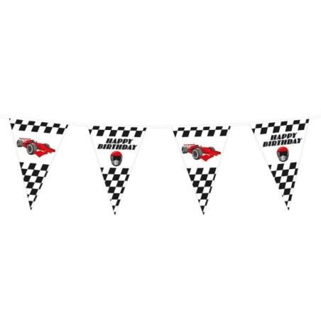 banderin triangular racing carreras de coches cumpleanos 44785 8434077040591