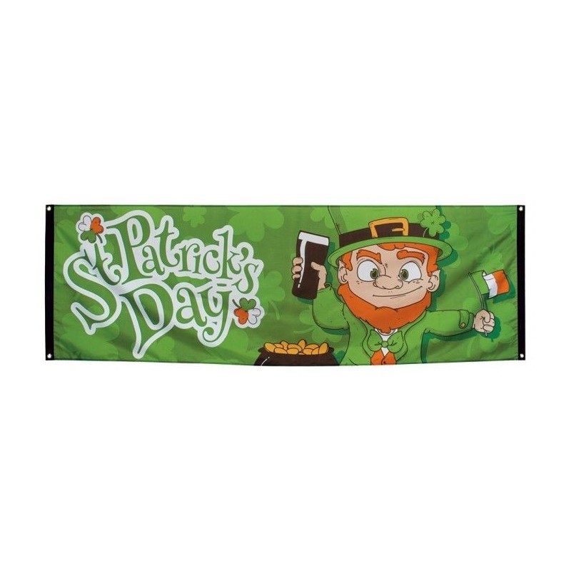 Bandera dia de san patricio 74 x 220 cm gigante