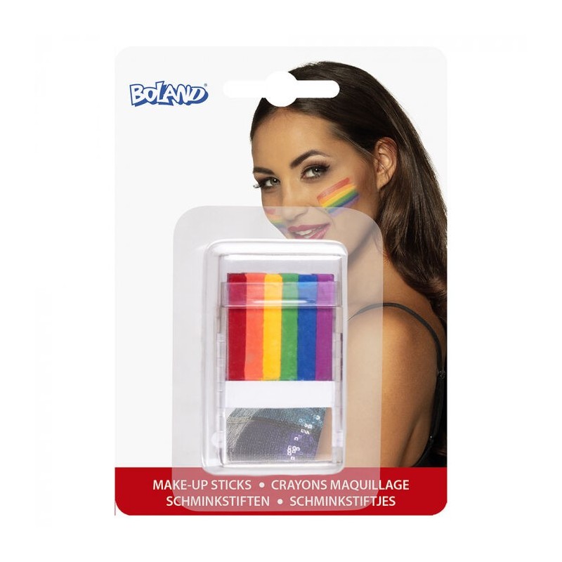 Barras maquillaje stick arcoiris bandera orgullo