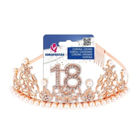 corona 18 cumpleanos oro rosa 45093 8434077040591