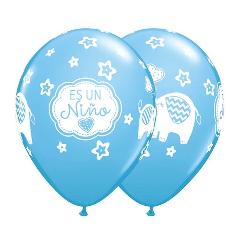 Globo es un niño elefante babyshower 6 uds 30 cm