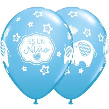 globo es un nino elefante babyshower qualatex de 6 uds 30 cm 45117 6 8434077040591