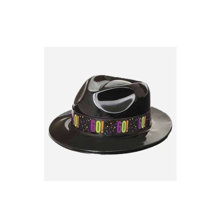 sombrero ganster para 60 cumpleanos negro 45882 8434077040591