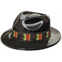 sombrero plastico 30 cumpleanos negro vaquero 45889 8434077040591