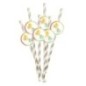 Pajitas unicornios 6 uds 20 cm
