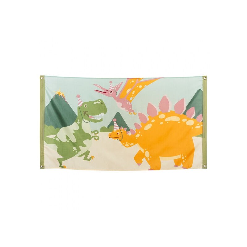 Bandera fiesta dinosaurios 150x90 cm