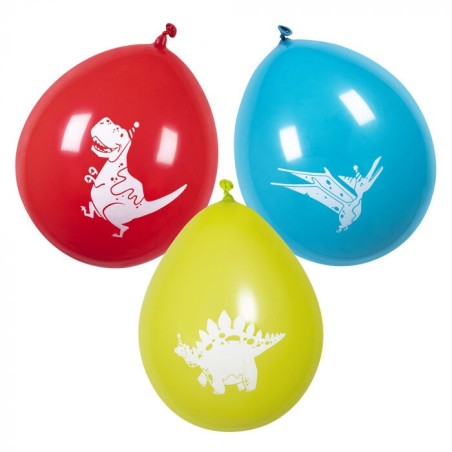 globos dinosaurios 6 uds 25 cm 50055 8434077040591