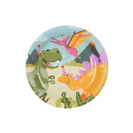 platos dinosaurios para cumpleanos 10 uds 23 cm 50066 8434077040591