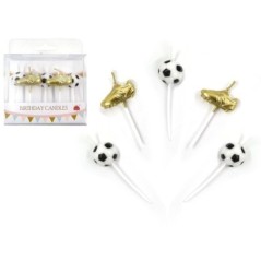 velas futbol balones y botas oro 5 uds 50113 8434077040591