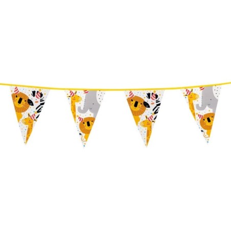 banderin triangular fiesta safari 6 mt jungla 50200 8434077040591