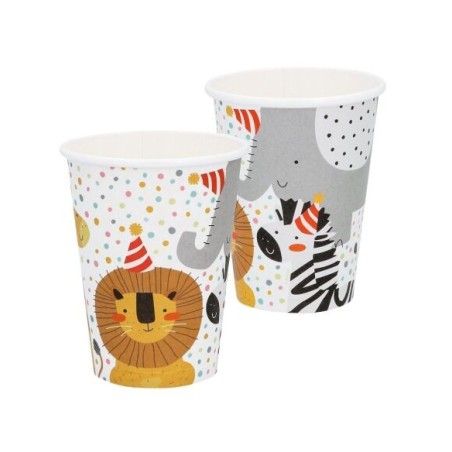 vasos animales de la jungla safari 8 uds 50211 8434077040591