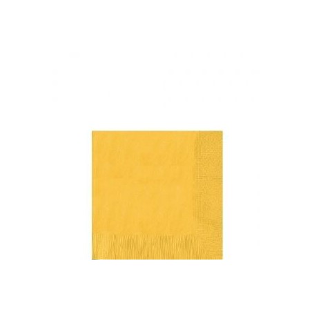 servilletas amarillas 20 uds de 15x15 cm 50220 09 8434077040591