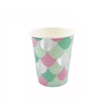 vaso sirenas mermaid cumpleanos 6 uds 50358 8434077040591