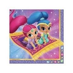 servilletas shimmer shine 16 uds 33x33 cm 511653 8434077040591
