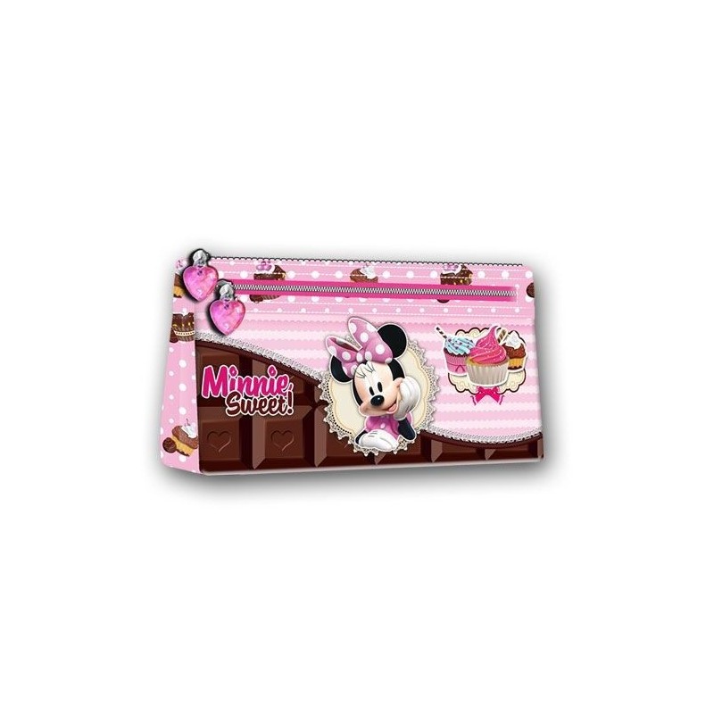 Estuche minnie mouse chocolate 22x11.5x4 cm