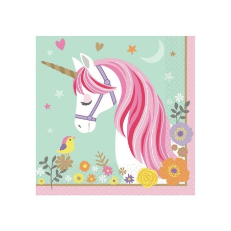 servilletas unicornio magico de 33 x 33 cm 16 unidades 511929 8434077040591