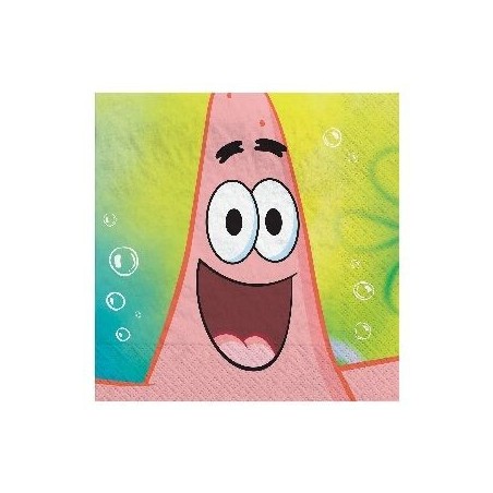 servilletas bob esponja 16 uds de 33 cm 512627 8434077040591