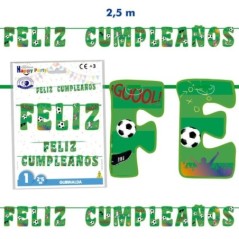 guirnalda feliz cumpleanos futbol 25 m 5286 8434077040591