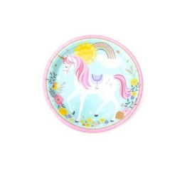 platos unicornio 6 uds de 23 cm 53559 8434077040591
