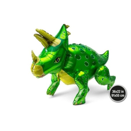 globo dinosaurio triceratops 55x91 cm aire 53586 8434077040591