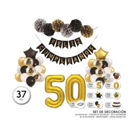 set globos y decoracion 50 cumpleanos 53975 8434077040591