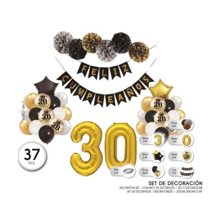 set globos y decoracion 30 cumpleanos 53977 8434077040591