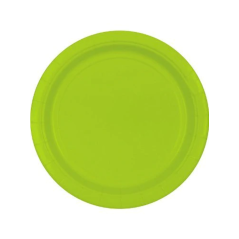 platos verde lima 18 cm carton 8 uds 54015 53 8434077040591