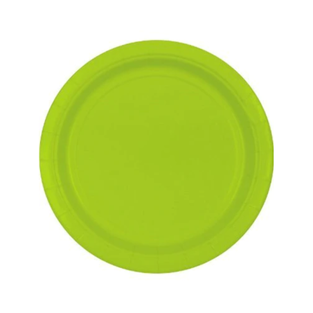 platos verde lima 18 cm carton 8 uds 54015 53 8434077040591