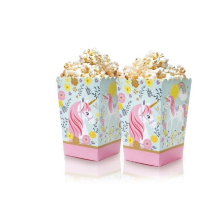 cajitas palomitas unicornio 6 uds 56572 8434077040591