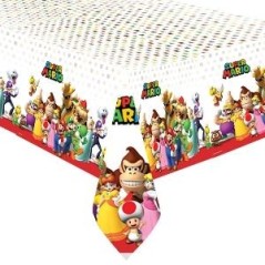 mantel de cumpleanos super mario bros 137m x 243m plastico 571554 8434077040591