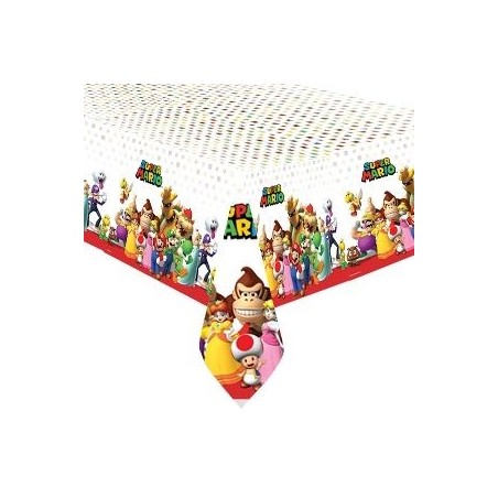 mantel de cumpleanos super mario bros 137m x 243m plastico 571554 8434077040591
