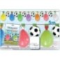 Guirnalda de futbol con globos 5 metros y 8 globos