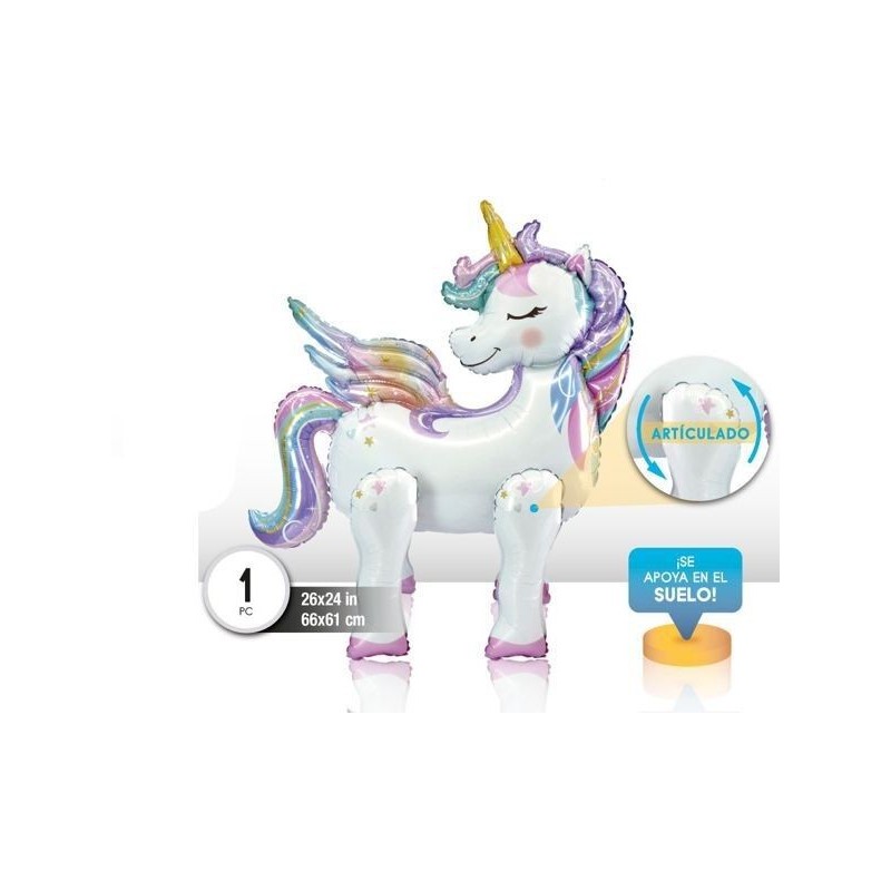 Globo unicornio decoracion aire 66 cm