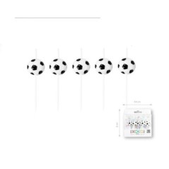 velas cumpleanos balones de futbol 5 uds 57516 8434077040591