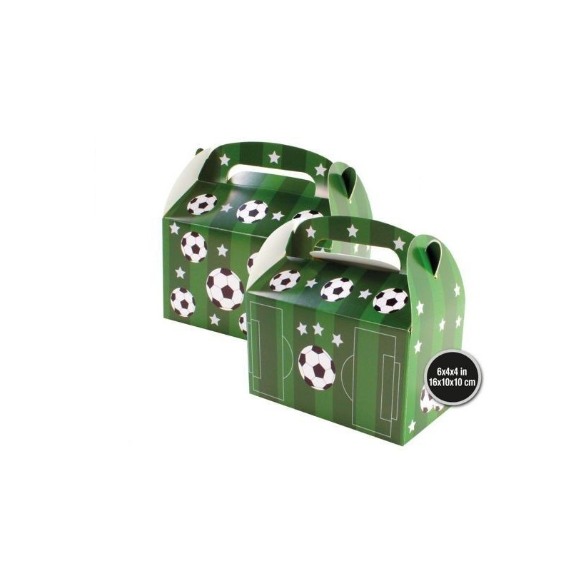 Cajas carton para chuches fubol 4 uds